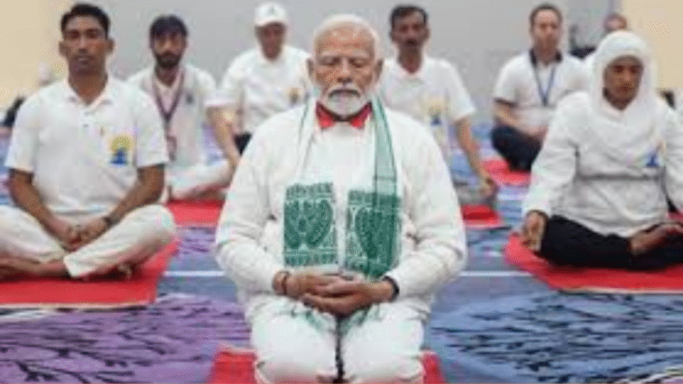 PM Modi Leads Nationwide 11th International Yoga Day Celebrations in Visakhapatnam