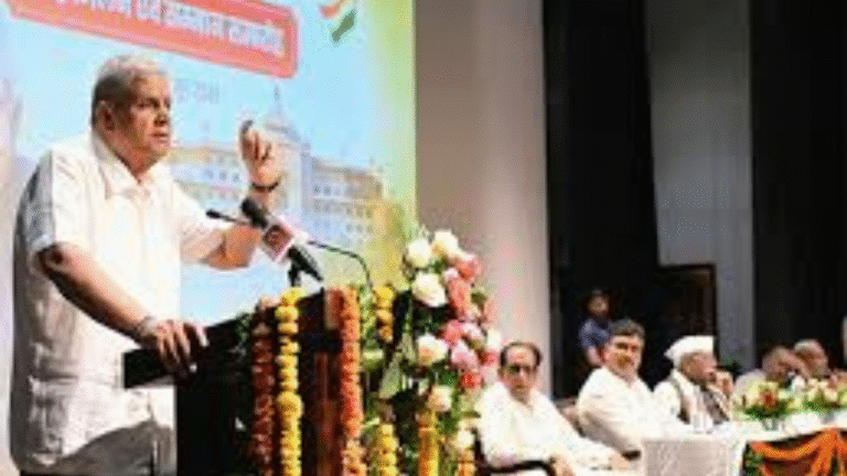 Vice-President Dhankhar Calls for Unity and Responsible Politics in Jaipur