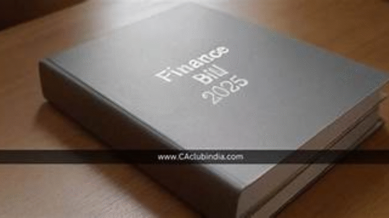 The Finance Bill, 2025: Key Changes for Corporate and Professional Taxpayers