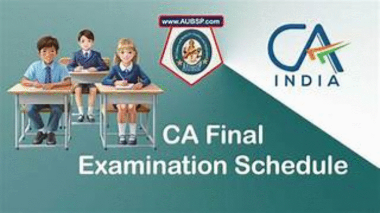 Revised Schedule for CA Final and Intermediate Exams, Punjab & Jammu City