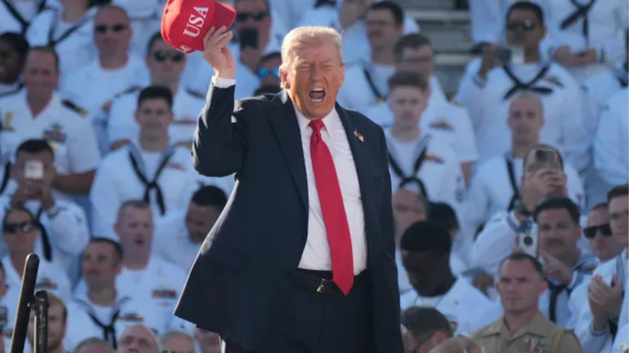 “Let’s Face It, This Is a Rally”: Trump Turns Navy’s 250th into Campaign Stop in Norfolk