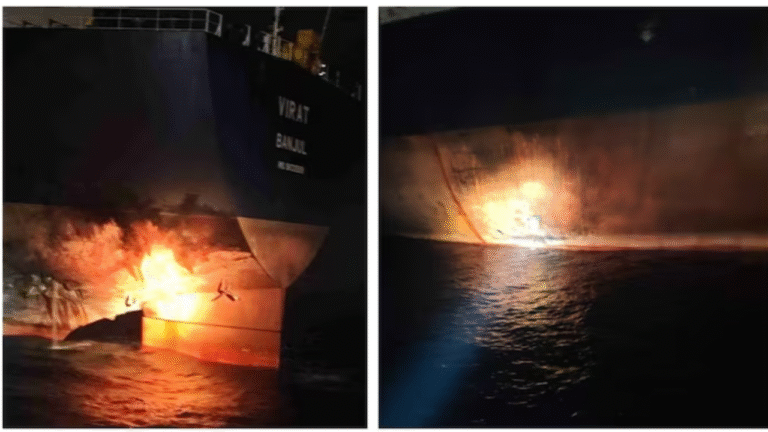 Russian Shadow Fleet Tanker Struck by Ukrainian Drones in Black Sea