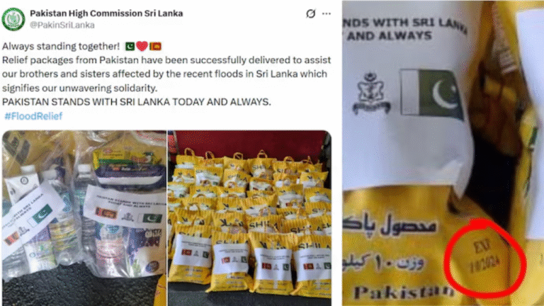 Pakistan Faces Backlash Over Allegedly Expired Aid While India Ramps Up Large-Scale Sri Lanka Flood Relief