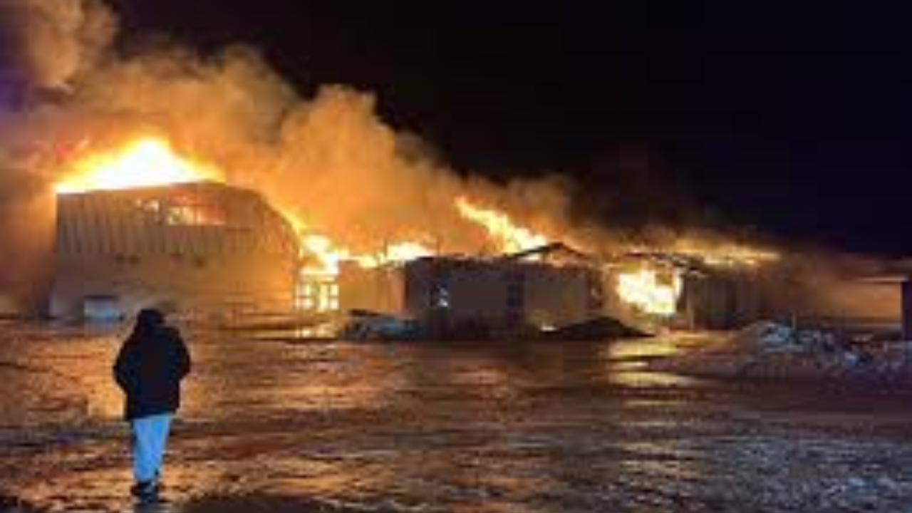 Devastating Fire Destroys Blueberry River First Nation School