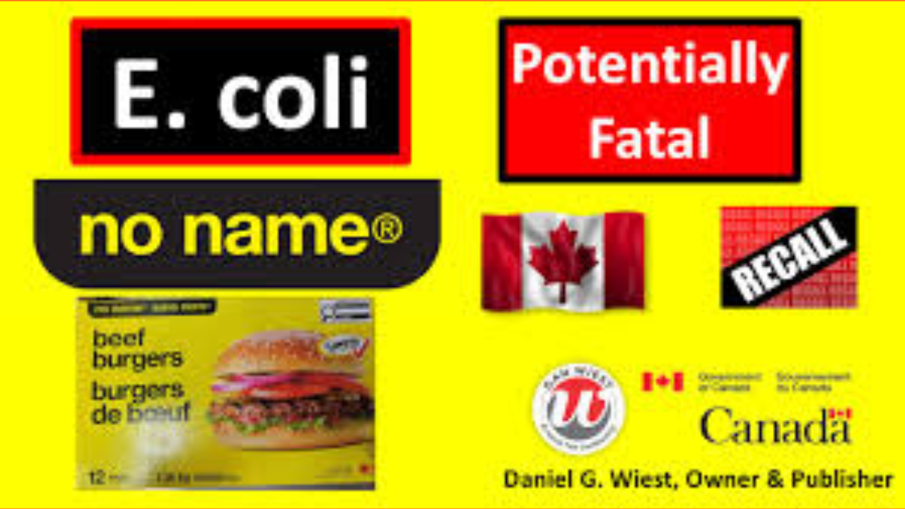 URGENT RECALL: No Name Brand Beef Burgers (E. coli Risk)