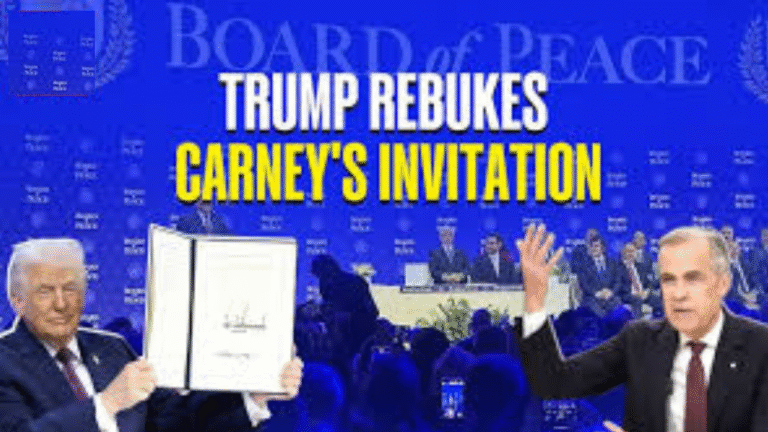 Trump Rescinds Mark Carney’s Invitation to the "Board of Peace"
