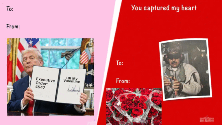 Roses are Red, Maduro is Blue: The White House’s Edgy Valentine’s Drop
