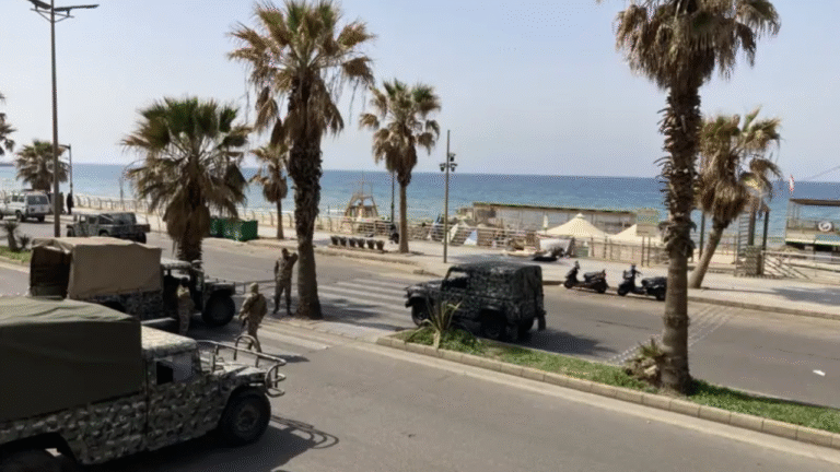 Beirut Seafront Cordoned Off Following Deadly Overnight Strikes