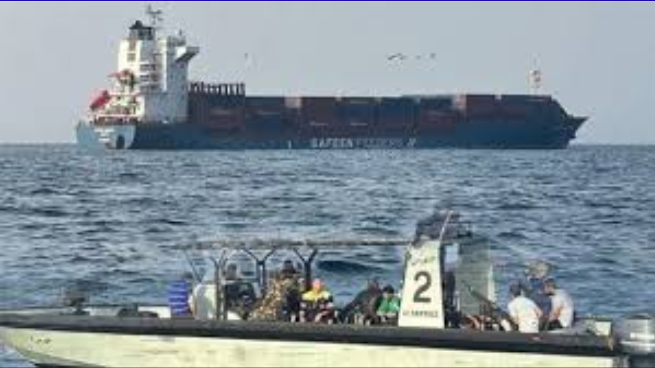 Container Ship Struck by Projectile in Strait of Hormuz; Crew Safe