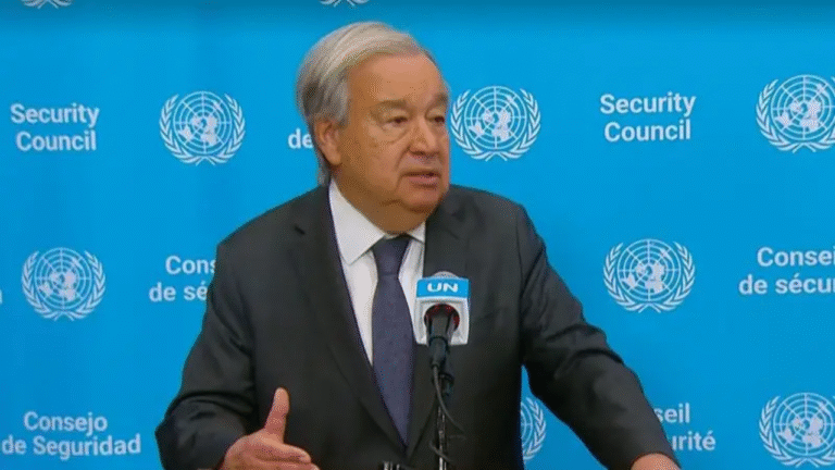 "Diplomacy Over Escalation": UN Chief Issues Urgent Call for Peace