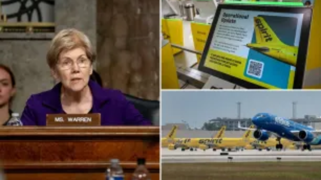 Elizabeth Warren Under Fire as Spirit Airlines Folds: Was the Blocked Merger a Fatal Mistake?