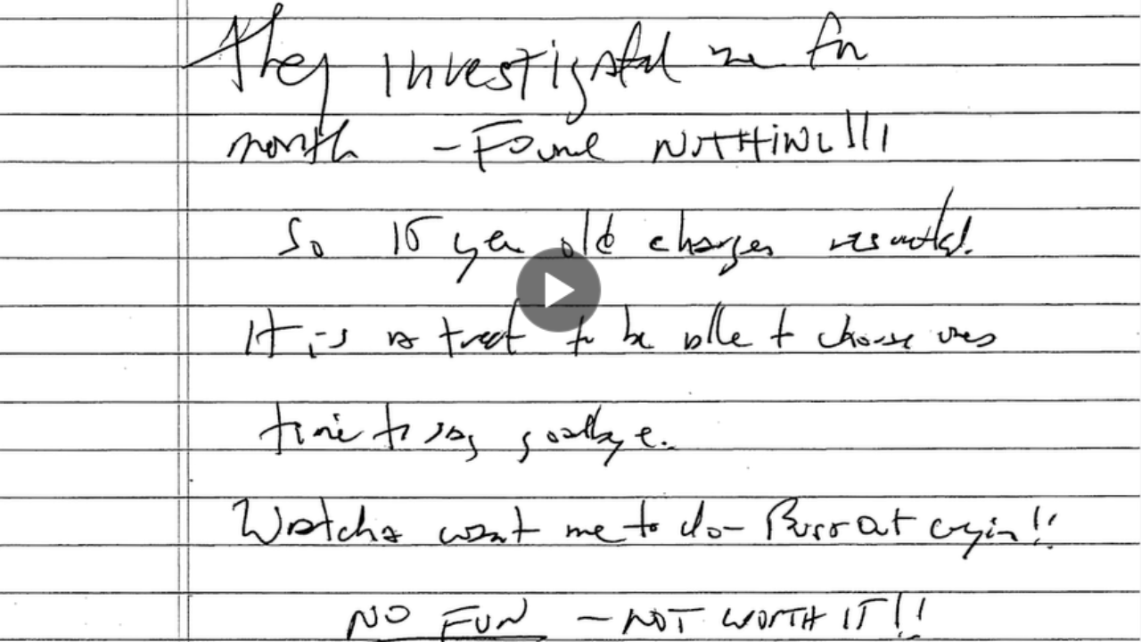 Epstein Suicide Note