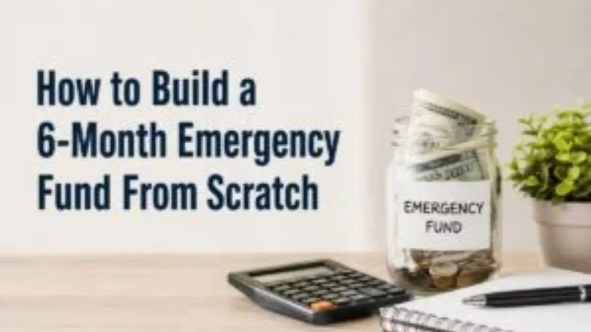 How to Build a 3-to-6 Month Emergency Fund From Scratch